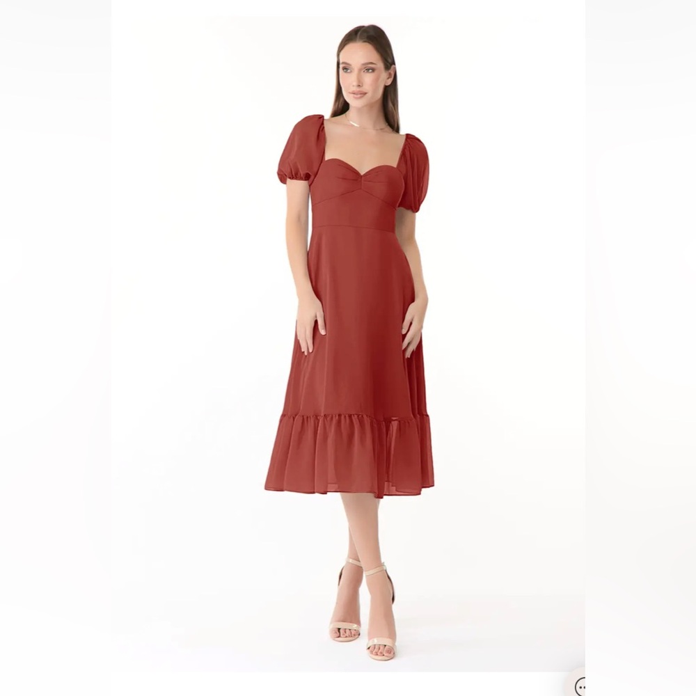 AZAZIE Midi Dress - Terracotta